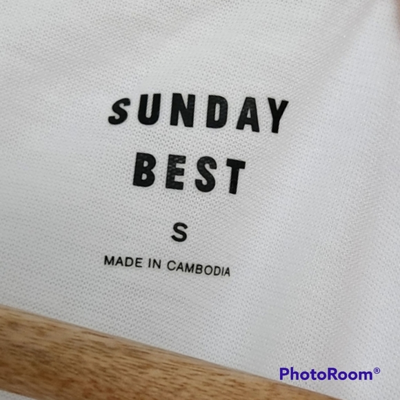 NWOT – White Small Aritzia Minerva Peplum Top - Picture 3 of 8